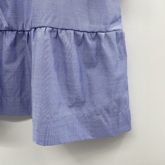 Pomander Place Tuckernuck Women's Chambray Lucy Dress Blue Tier Tie Waist Mini M - Picture 4 of 12